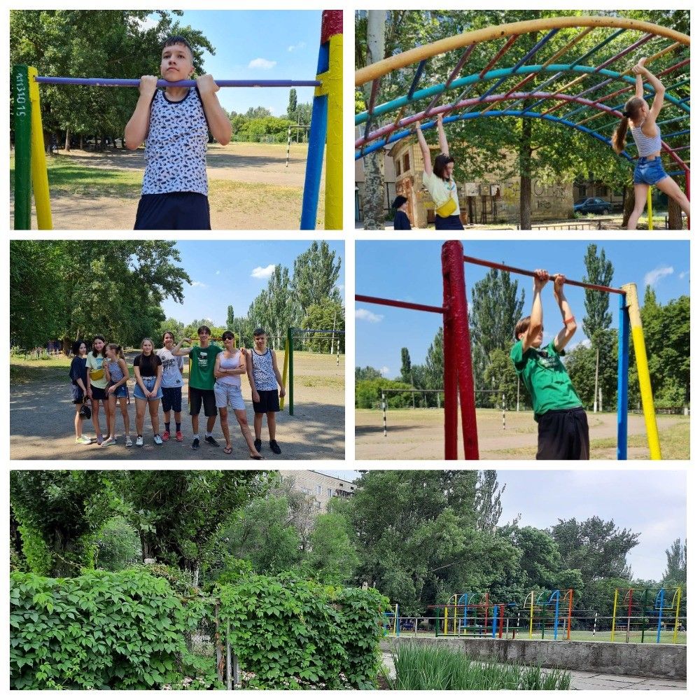 Спортивные объекты установлены еще в советское время. Фото со страницы гимназии в Facebook