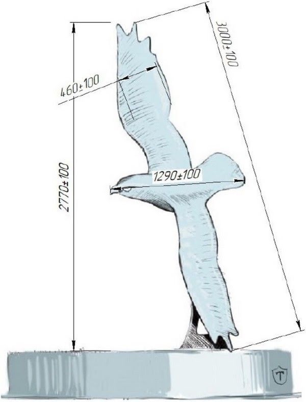 Где в Днепре поставят памятник «Сокол вдохновляет» за 200 тысяч гривен 1
