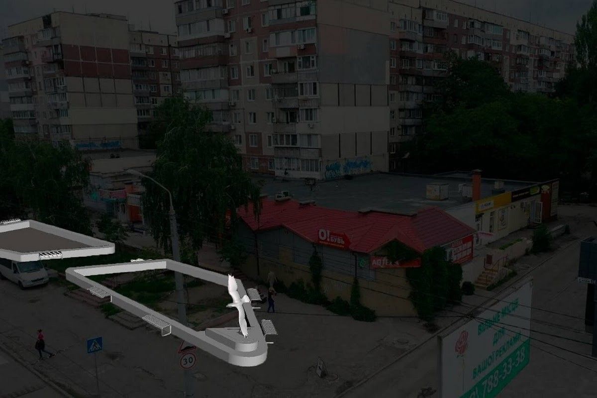 Где в Днепре поставят памятник «Сокол вдохновляет» за 200 тысяч гривен 3