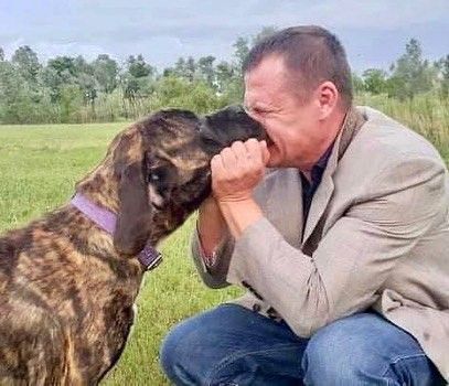 Борис Филатов и английский мастиф Абу