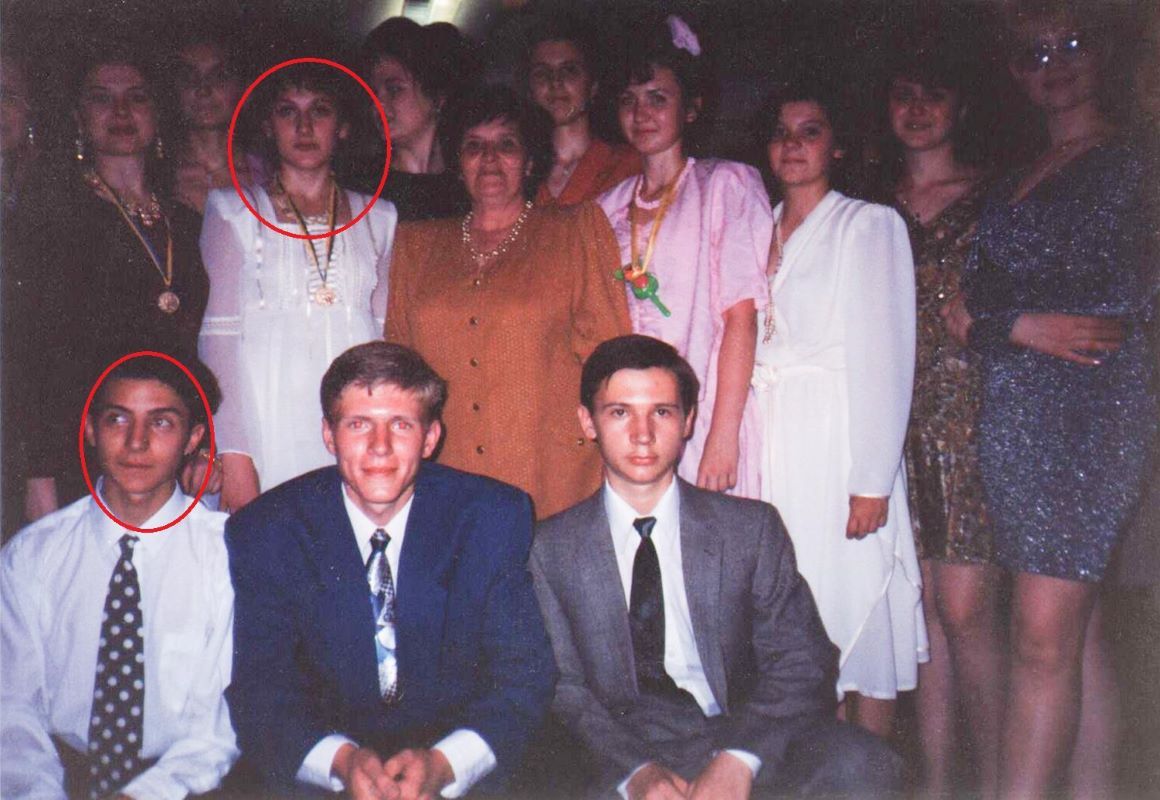 Одноклассники Влодимир Зеленский и Наталья Завитневич. Фото «Досьє»