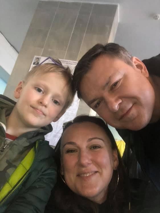 Семейство Завитневич в день президентских выборов в Украине, 31 марта 2019 года. Фото из Facebook Натальи Завитневич