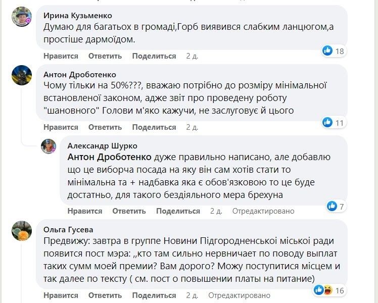 Больше, чем у Зеленского и Филатова: в Подгородном жители просят уменьшить зарплату мэру 3
