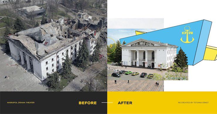 Как художники предлагают реконструировать разрушенные здания в Киеве и области 13