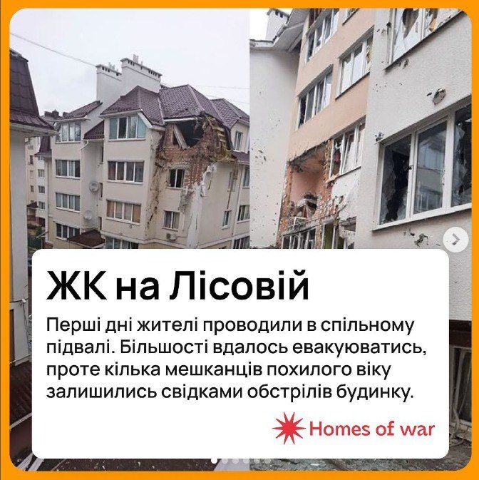 Постраждалий будинок на вул. Лісовій