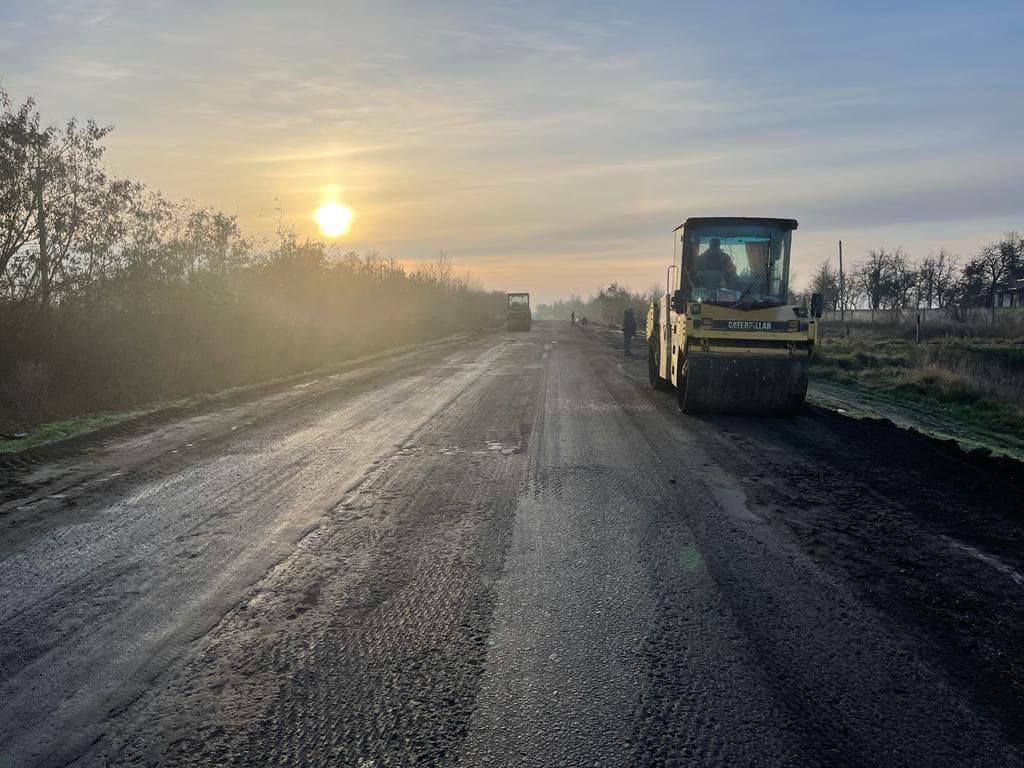 Ремонт дороги на Золотоніському шосе. Фото зі сторінки Вячеслава Саулка