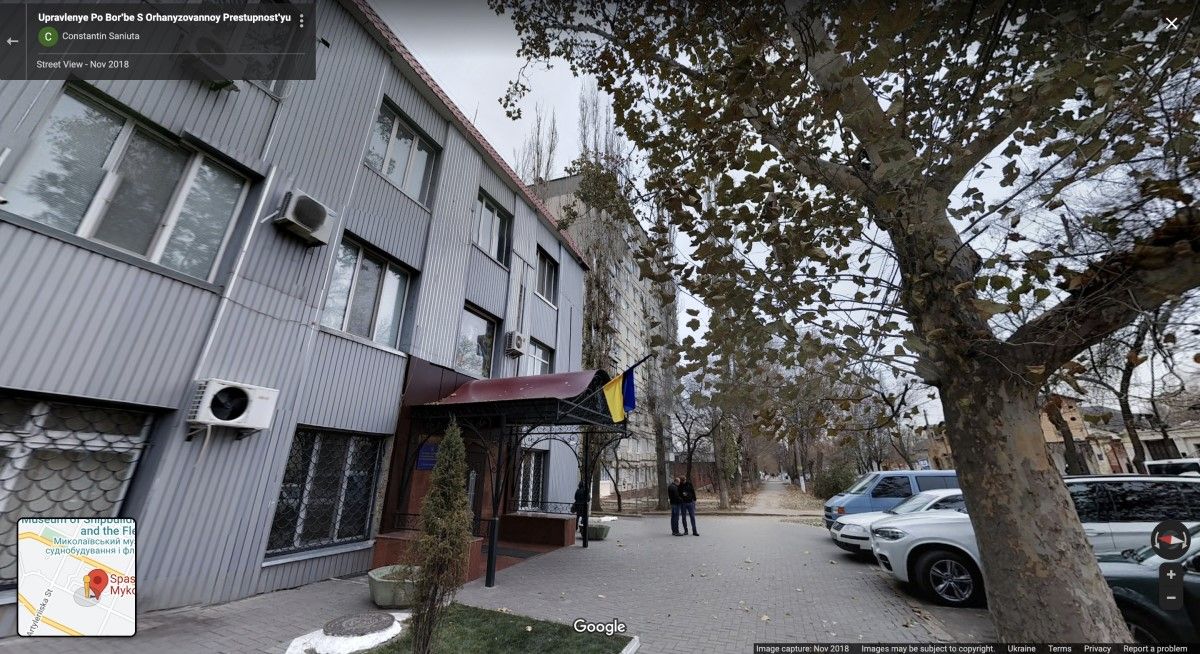 "Офіс" Соціалістичної партії знаходиться у будинку по центру фото, місто Миколаїв