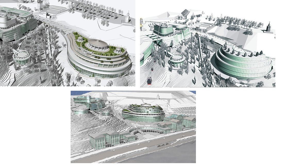 Ескізи готелю, який хочуть збудувати в DeVision на Володимирському узвозі