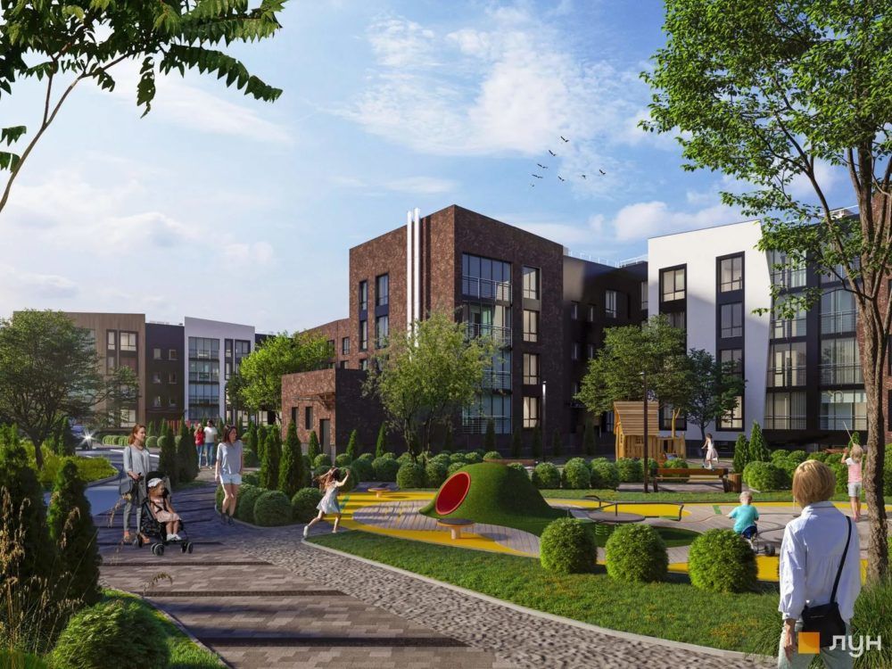 Візуалізація майбутнього ЖК "Hvoya".