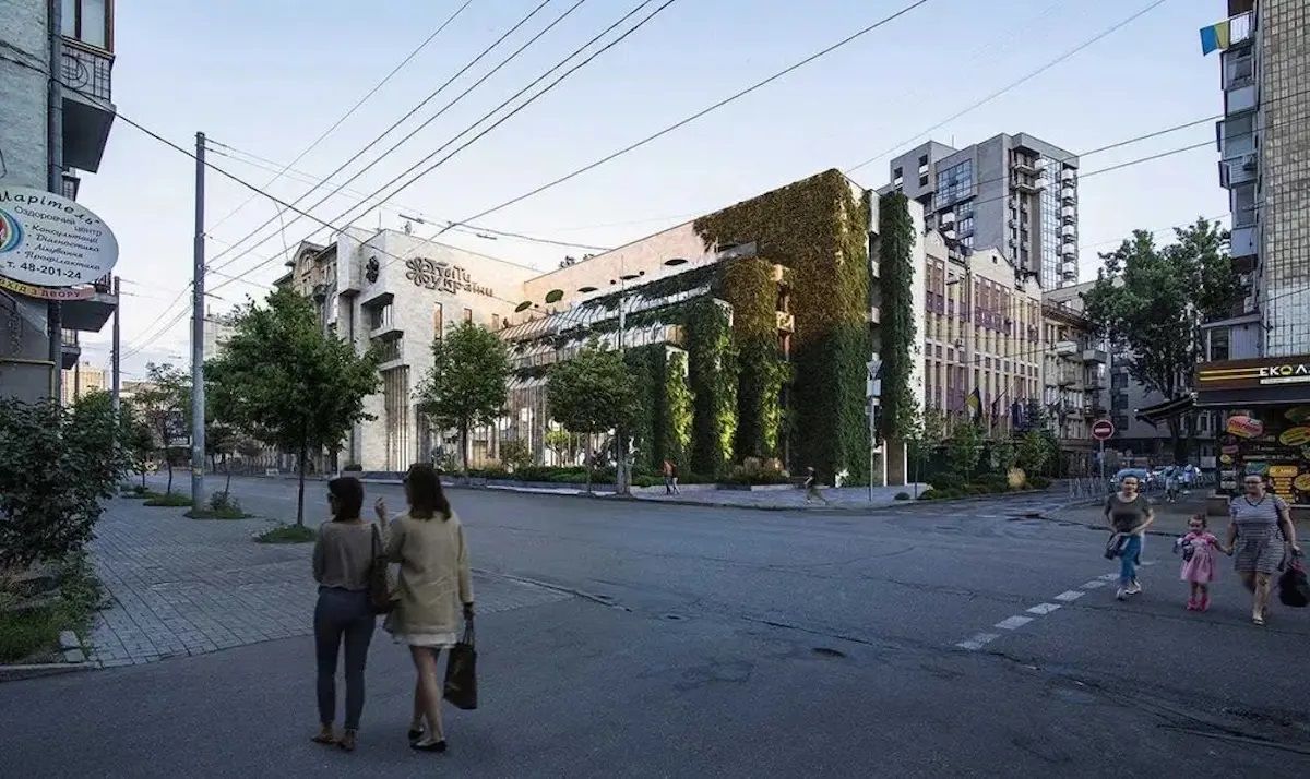 Візія реставрації «Квітів України», створена захисниками будівлі: Антон Каламбет, Олександр Дойков