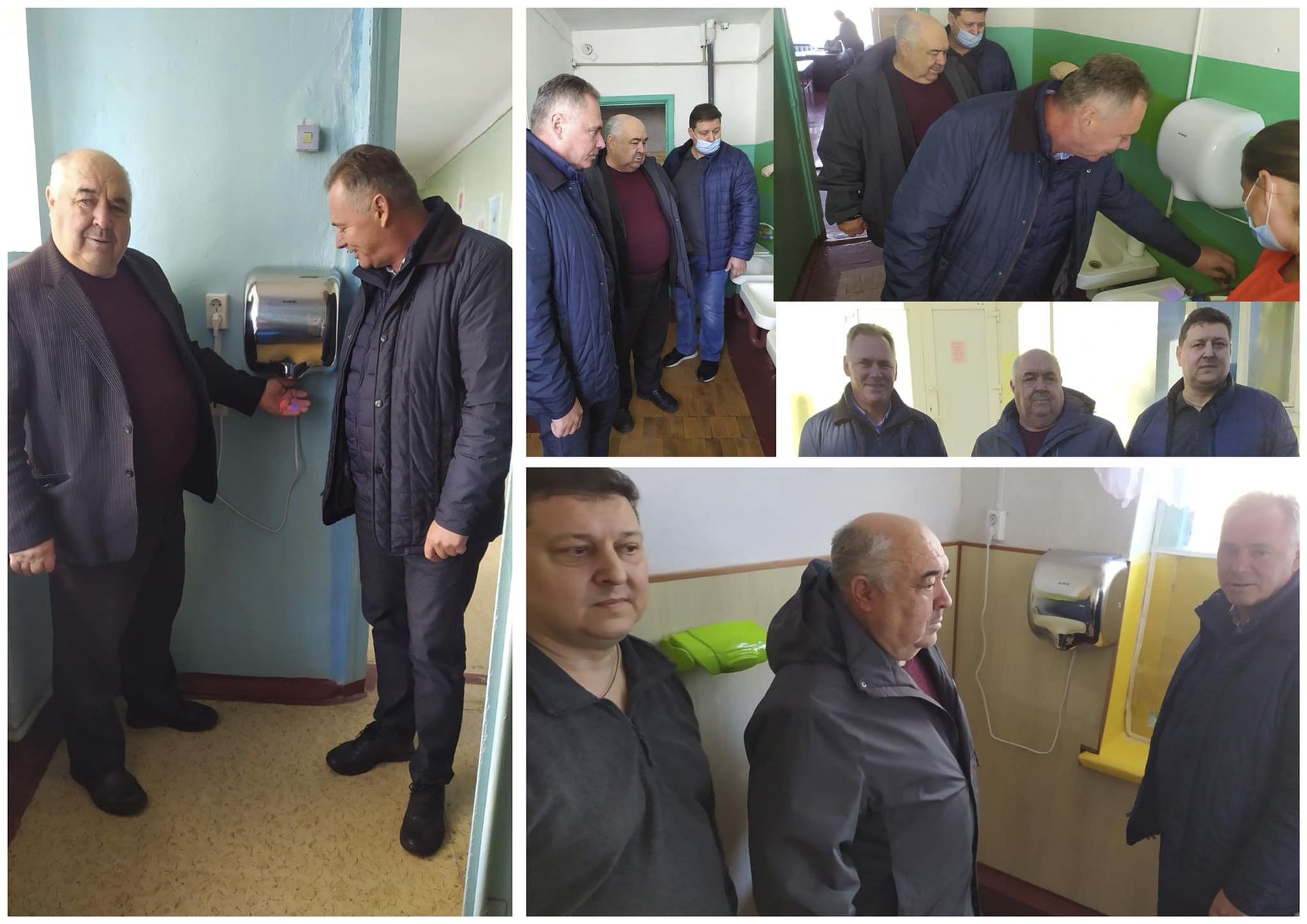 Депутат обласної ради Анатолій Кукса та мер Верхньодніпровська Геннадій Лебідь у школах громади