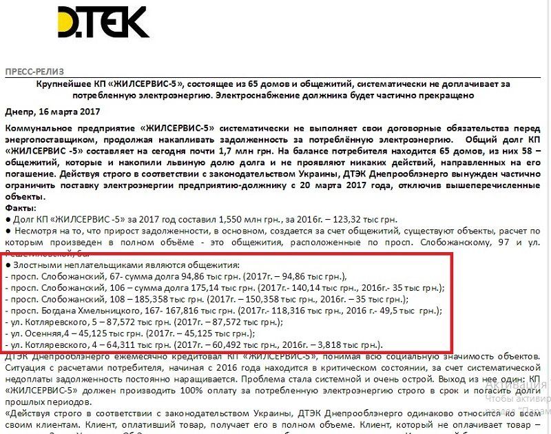 За что в Днепре жители общежитий бьют электриков 1