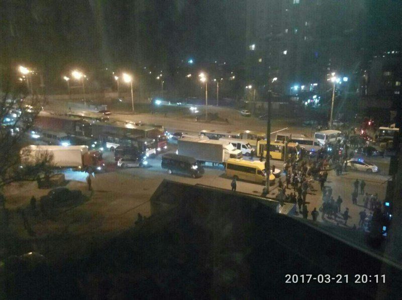 Перекрытия Слобожанского проспекта могут повториться в ближайшие дни 1