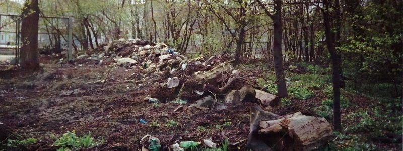 Парк 40-летия освобождения Днепра от фашистов заливает фекалиями