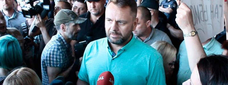 Как в Днепре митинговали против муниципальной полиции