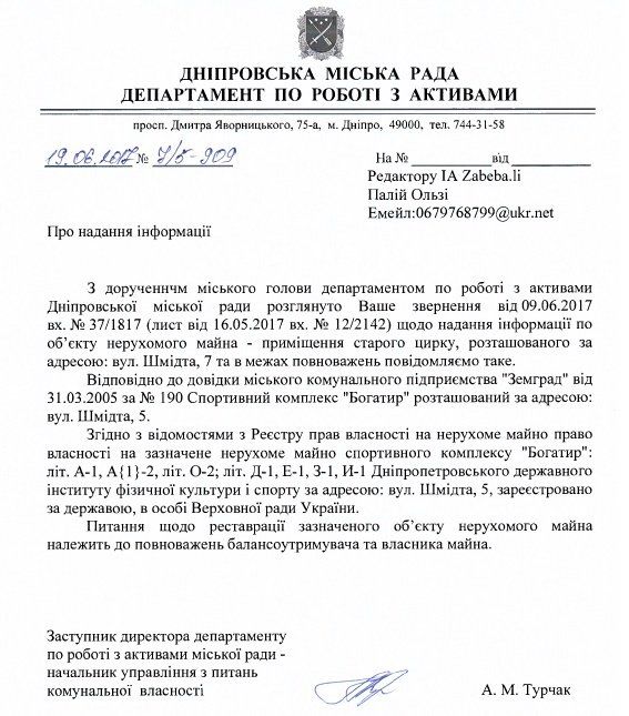 Кому принадлежит старый цирк в Днепре? 1