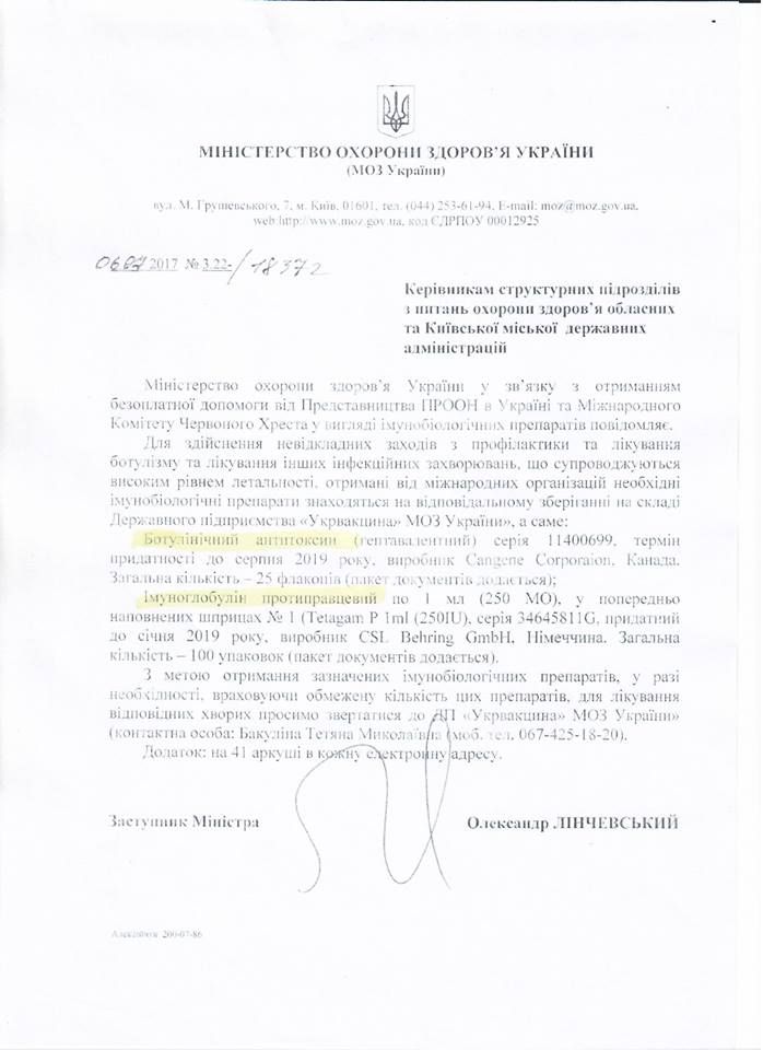 В Украине на всех не хватит лекарств от ботулизма 2