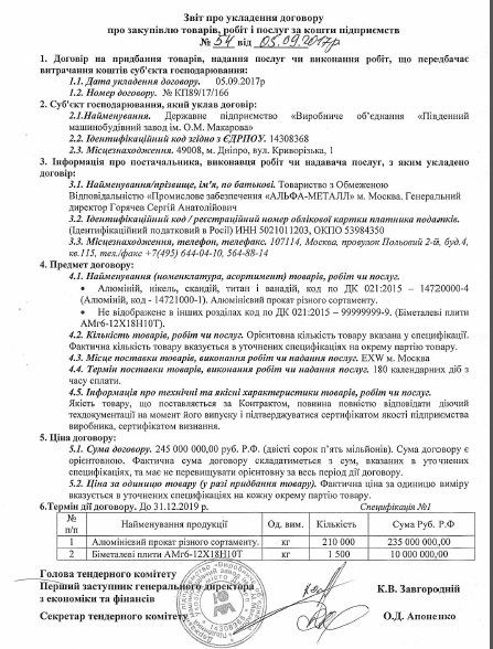 Южмаш купил у россиян алюминия на 111 млн грн 1