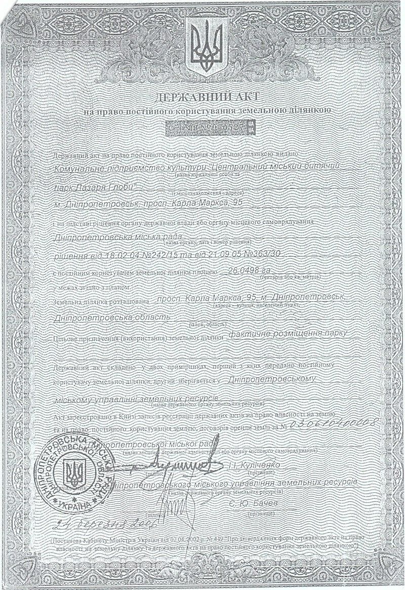 Сколько земли у парка Глобы? 2