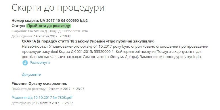Кто блокирует тендеры на питание в садиках Днепра 1