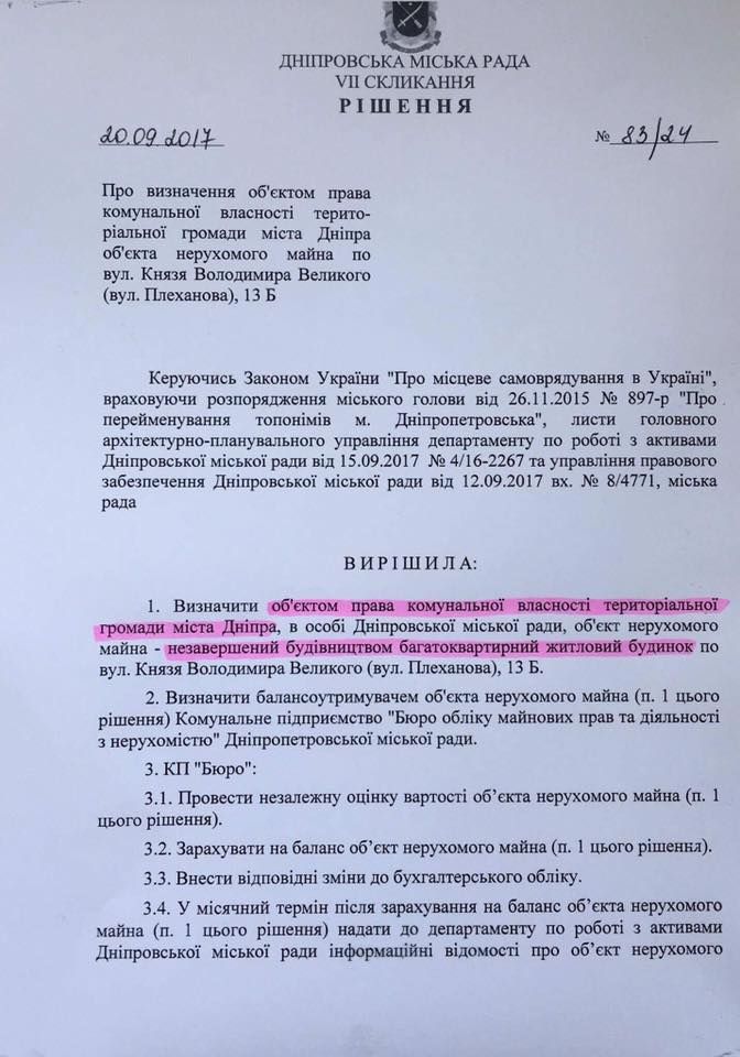 Філатов звернувся до НАБУ з вимогою перевірити рішення міської влади Дніпра 5