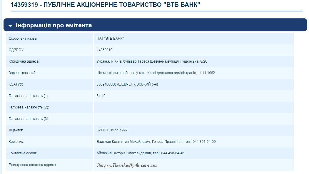 Любимовский карьер может отойти российскому ВТБ Банку 1