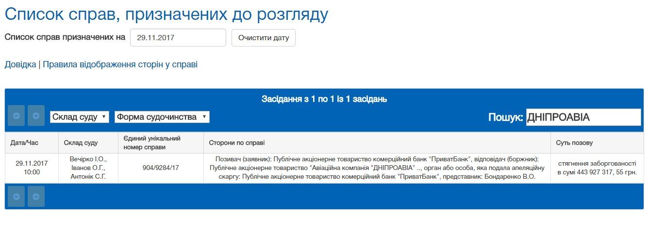 ПриватБанк судится с Днеправиа за 443 млн грн 1