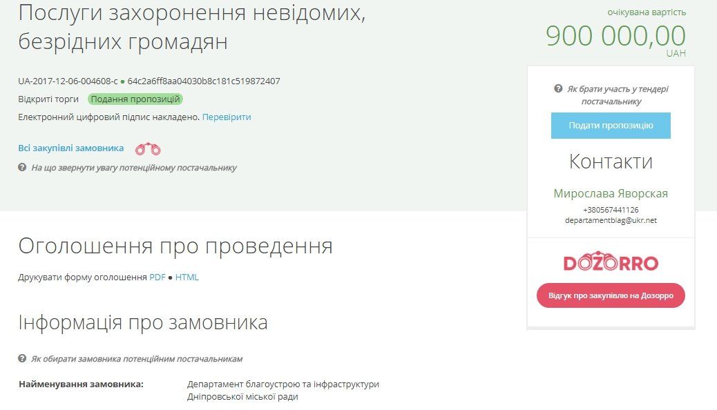 Сколько в Днепре потратят на кладбища и захоронения в 2018 году 4
