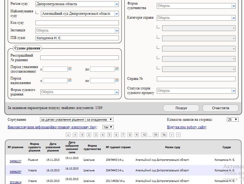 На Днепропетровщине уволили судью за непубликацию решений в реестре 3