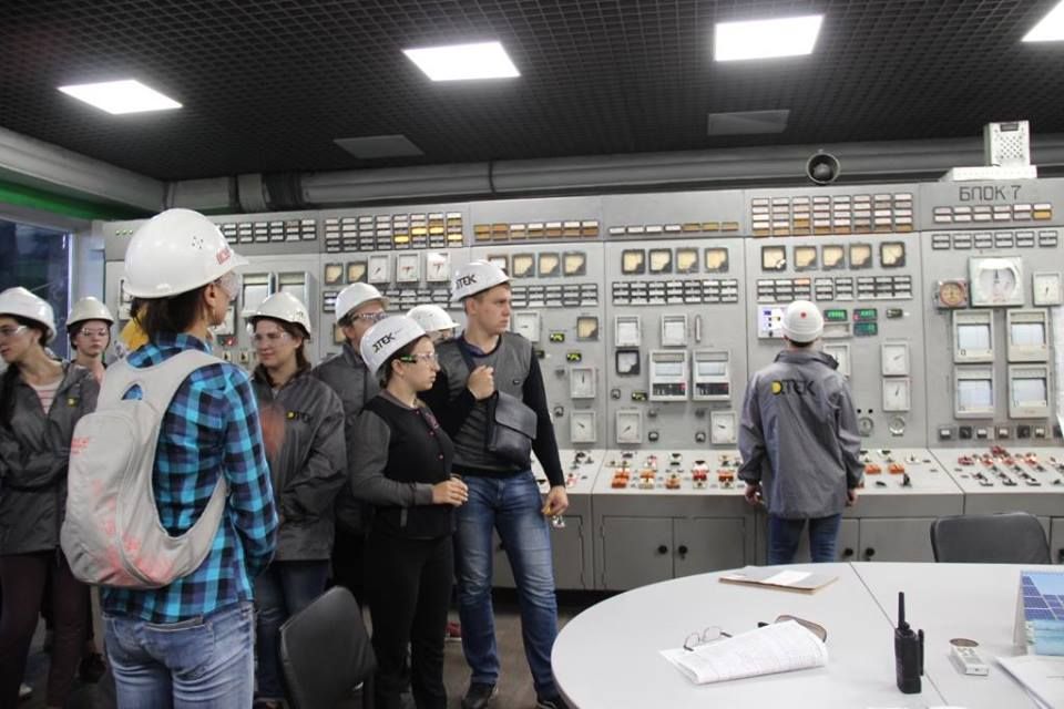 Студенты экологических специальностей 1 и 2 курса Национального технического университета «Днепровская политехника» в гостях на Приднепровской ТЭС