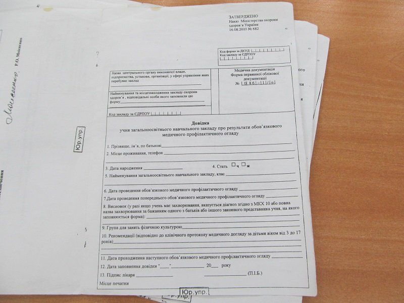 Справка формы 086