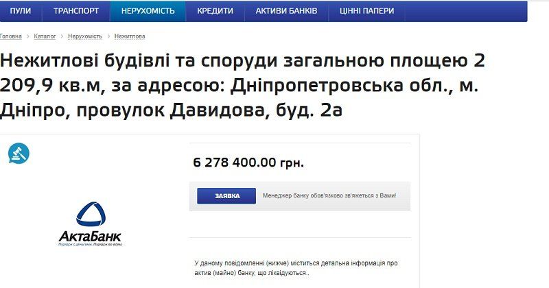 Какую недвижимость ПАО Актабанк арестовал суд и почему он это сделал 1