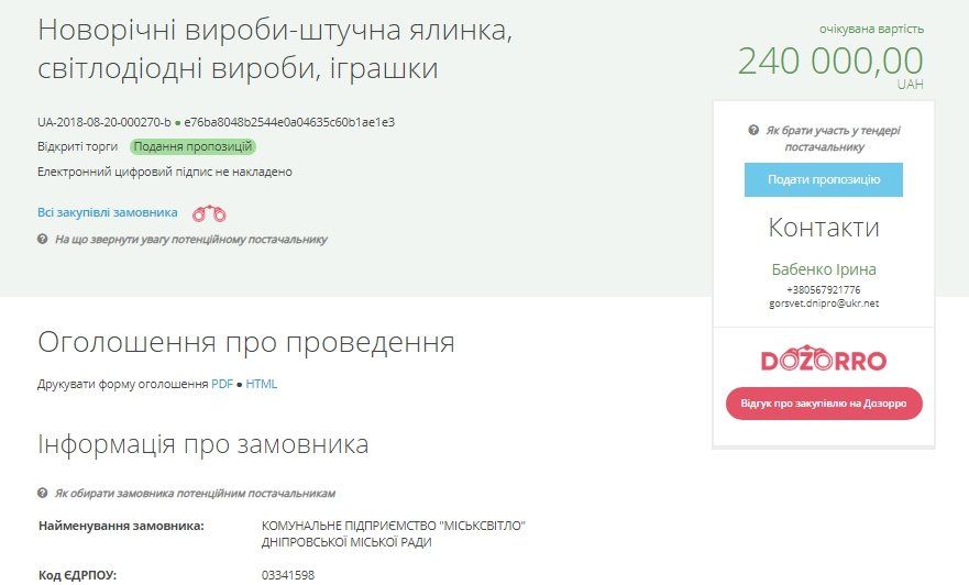 В горсовете Днепра уже покупают елку и новогодние украшения 1
