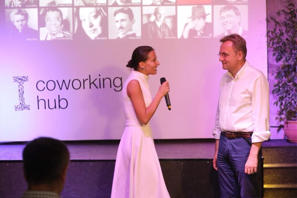 Городской голова Львова Андрей Садовой и советник мэра Днепра Яника Мерило