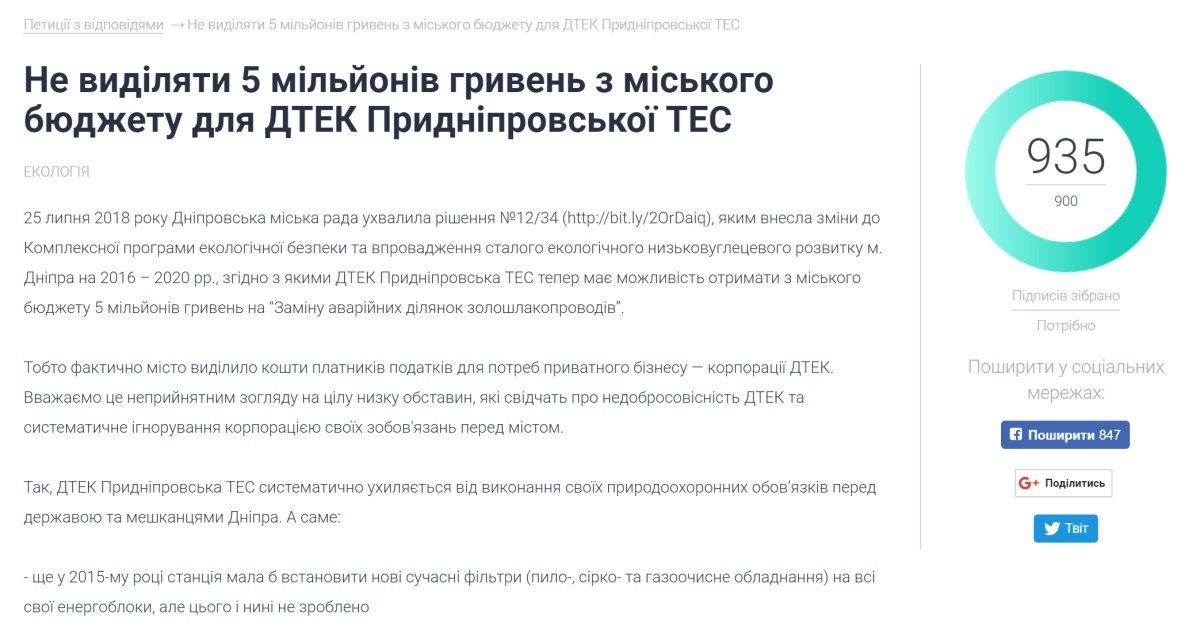 На петицию откликнулось почти тысяча человек