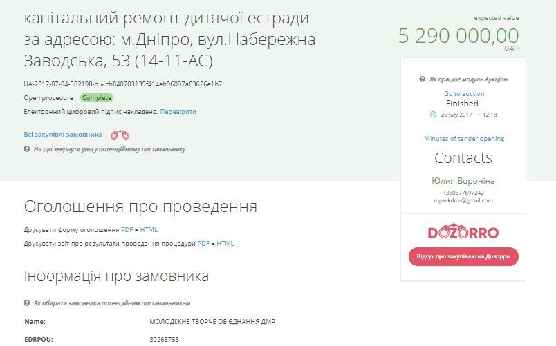 На ремонт детской эстрады в Днепре потратят больше 10 миллионов гривен 2