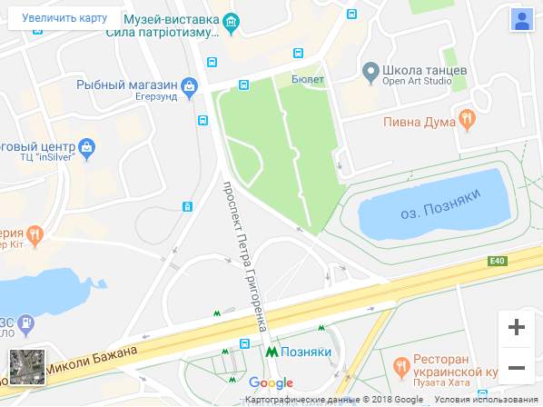 Размеры парка - всего 1 гектар