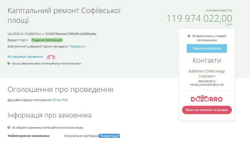 В Киеве за 120 миллионов отремонтируют Софийскую площадь 1