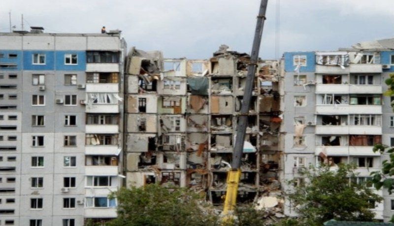 Результаты взрыва на Мандрыковской