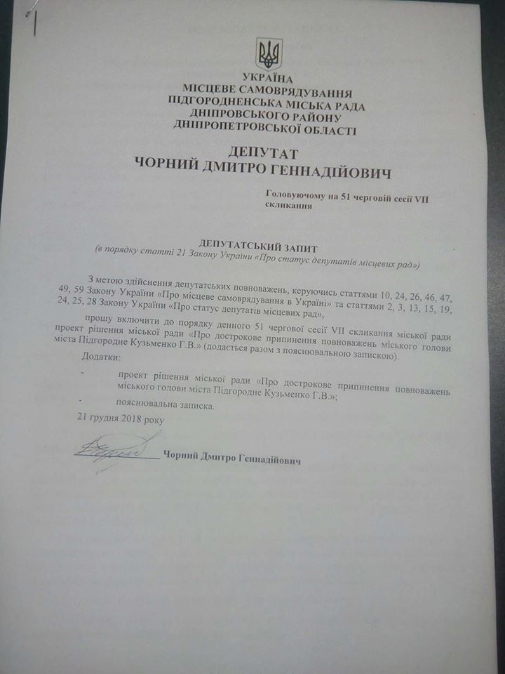 Как и за что сняли мэра Подгородного Галину Кузьменко 2