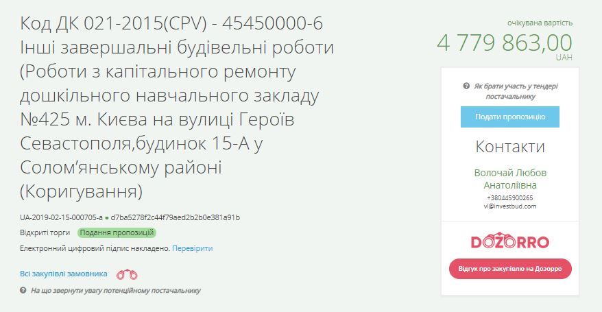 В Киеве на ремонт трех садиков потратят на 8 миллионов больше, чем планировали 1