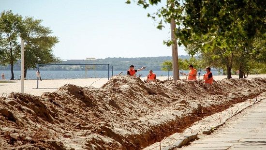Как в этом году изменится пляж на Монастырском острове в Днепре 2