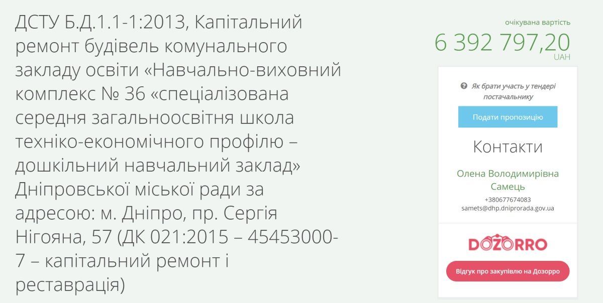 В Днепре на ремонт двух школ собираются потратить 7 миллионов 1