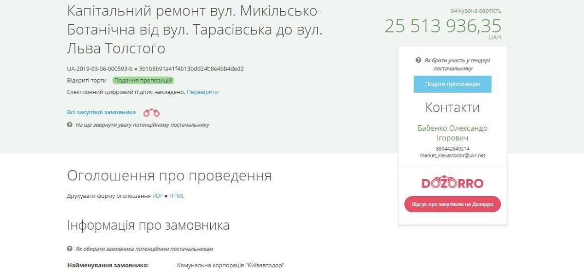 В Киеве на ремонт двух улиц хотят потратить 190 миллионов 2