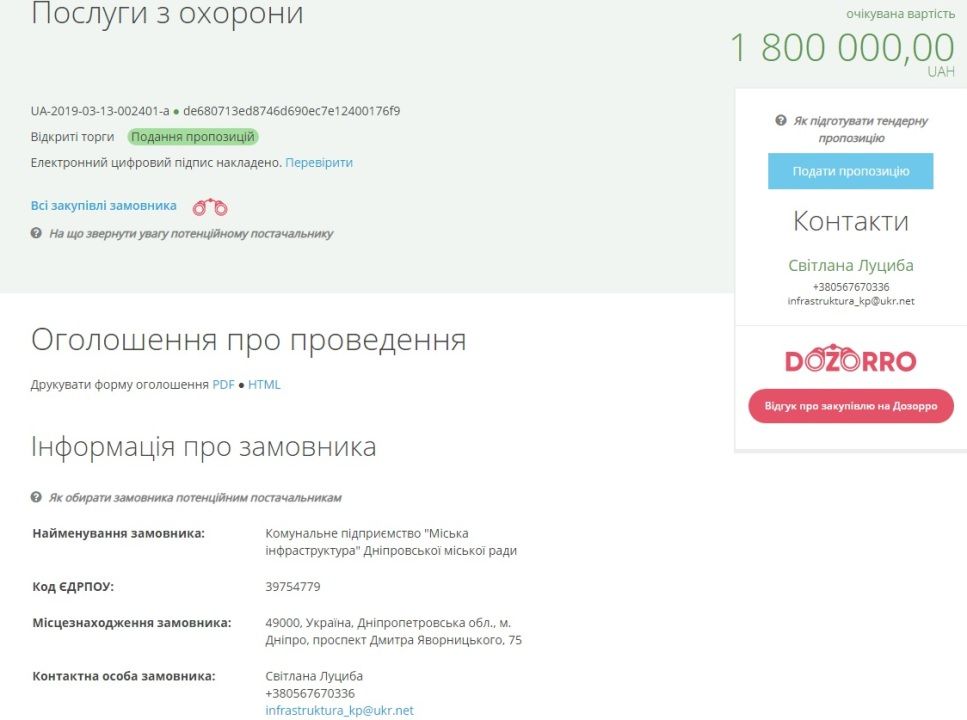 Какие парки Днепра будут охранять за 1,8 миллионов гривен 1