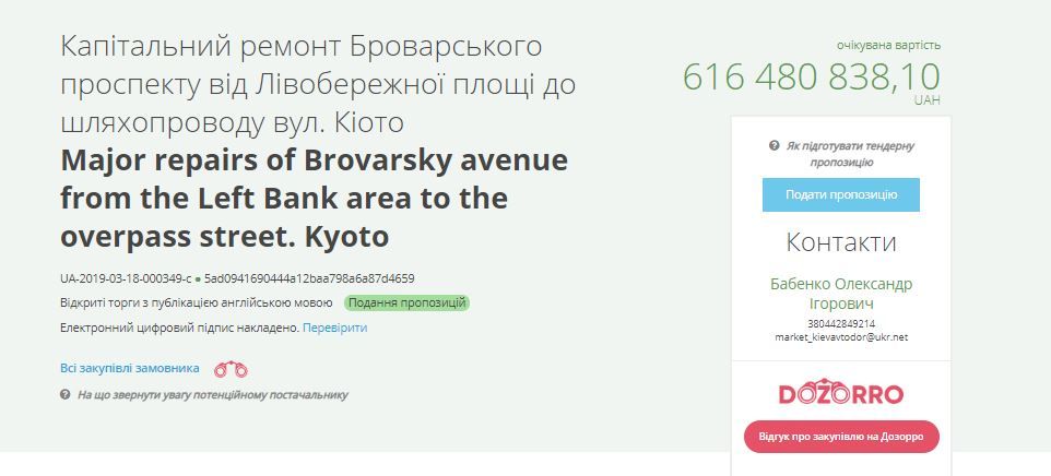 Где в Киеве отремонтируют проспект за 616 миллионов 1
