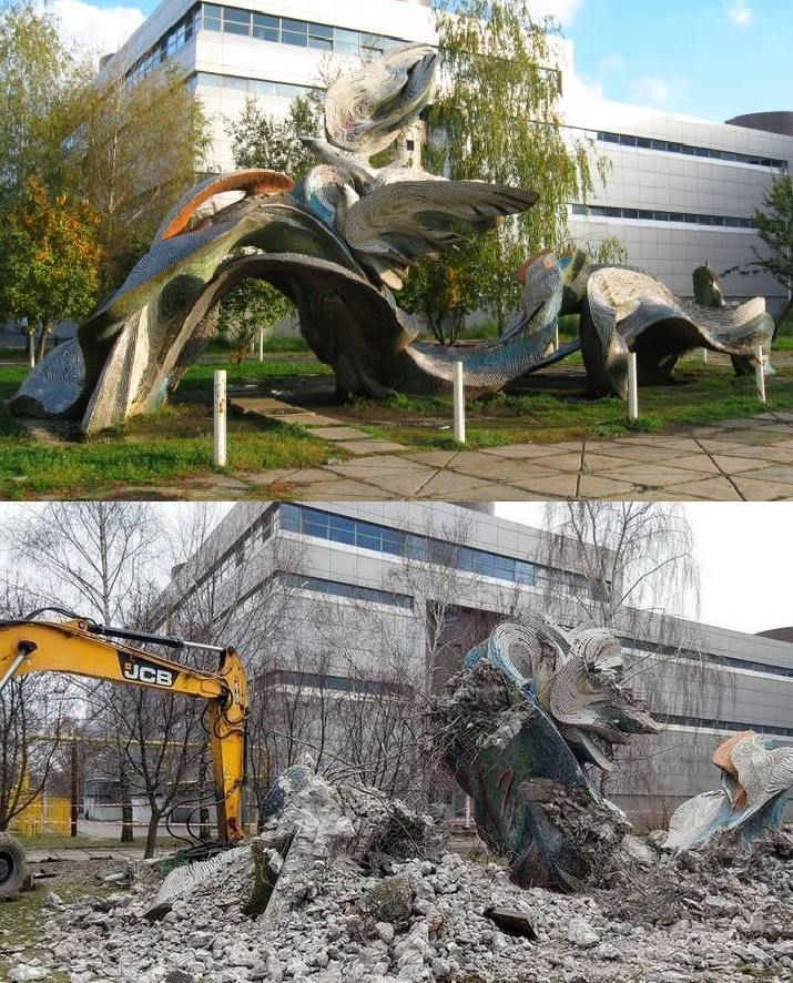 В сносе скульптуры «Днепровские волны» в Днепре городские власти обвинили Южмаш 8