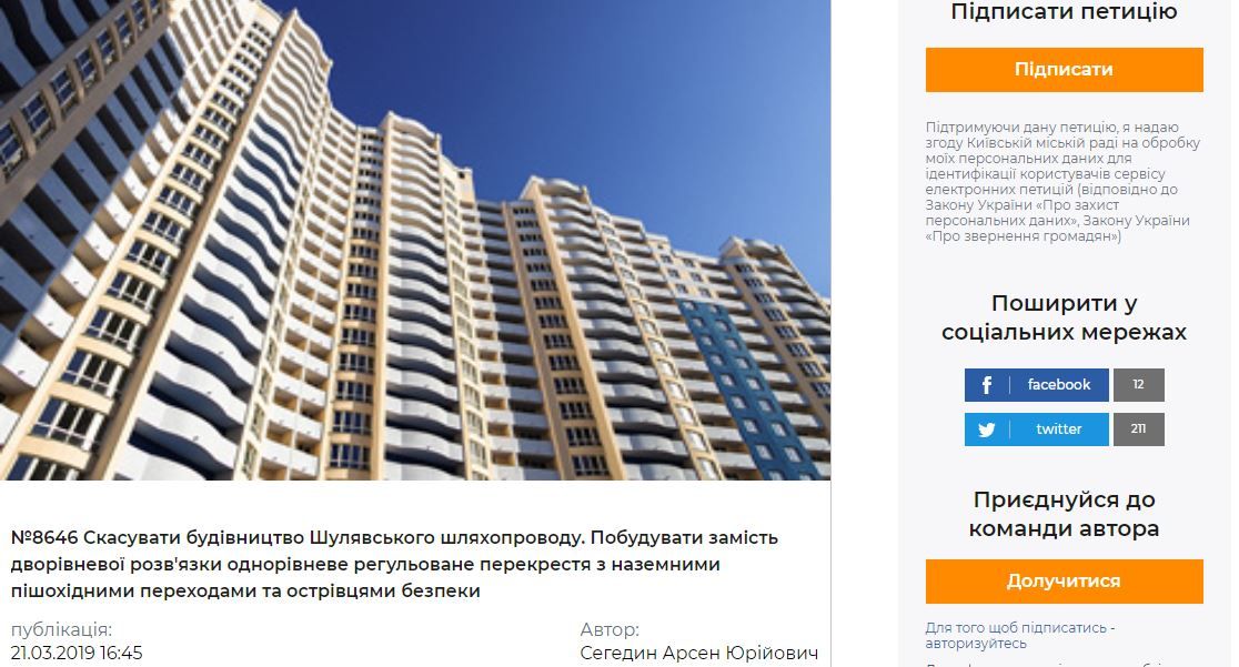 Голограмма церкви и не строить Шулявский мост в Киеве: топ-петиций марта 6