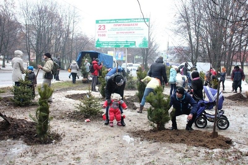 В Днепре команда Геннадия Гуфмана организовала посадку уже четырех семейных садов 15