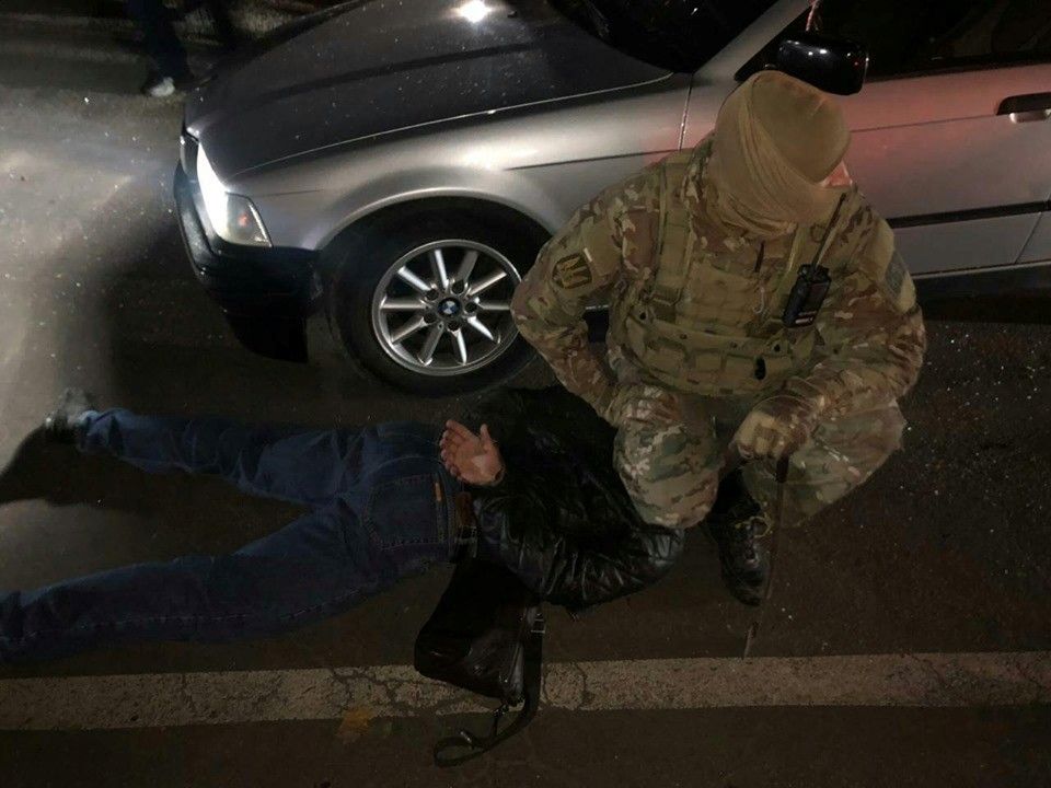 Момент задержания участников преступной группы